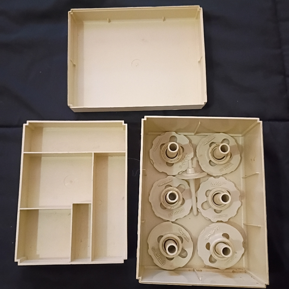 Singer Touch & Sew Fashion Discs #51-56 w/ Case Vintage Sewing Machine Cams B​